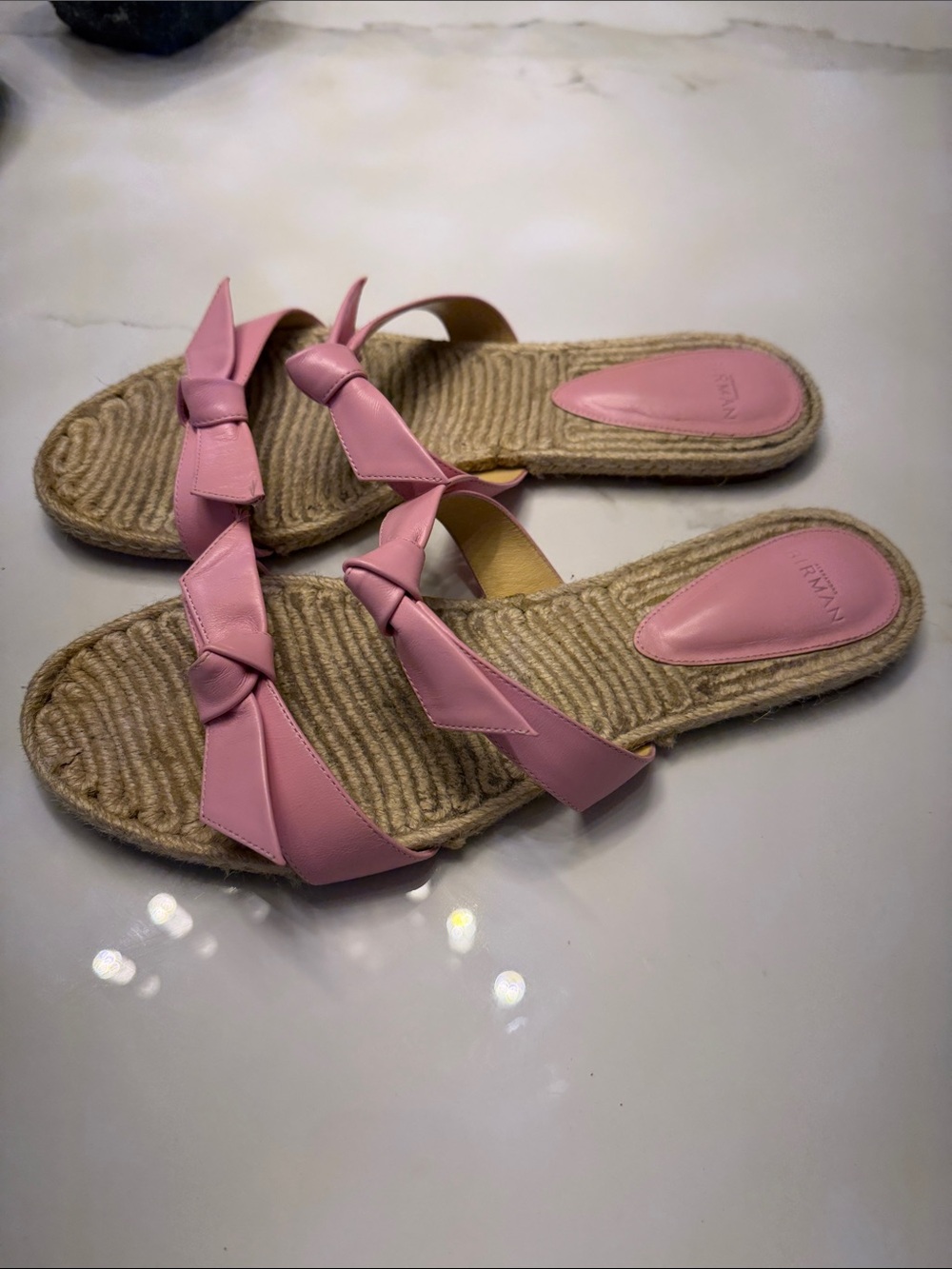 Alexandre Birman Pink Bow Espadrille Sandal - Picture 2 of 4
